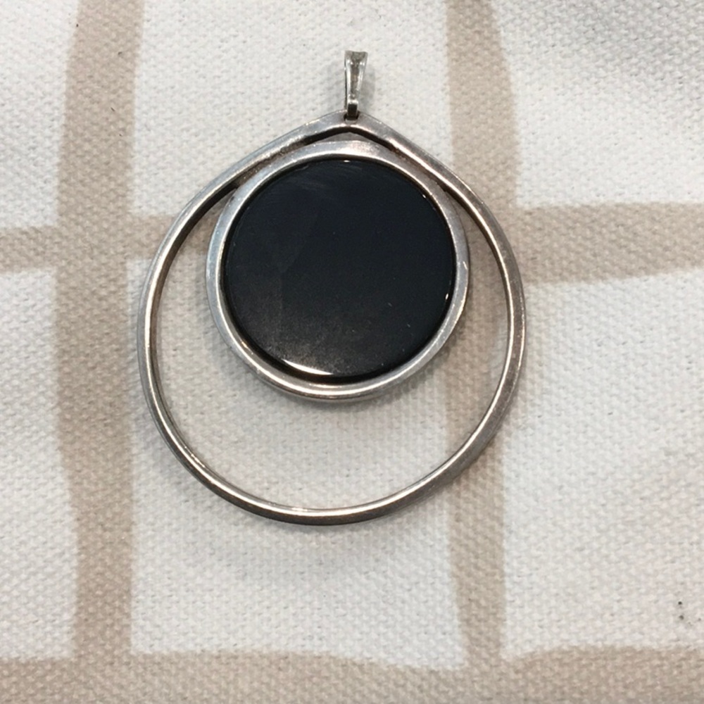 Sterling & Onyx Pendant